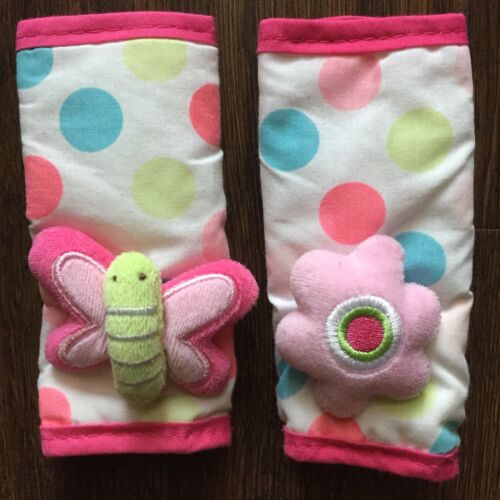 GUC Carters Child Of Mine Polka Dot Butterfly Flower Strap Covers
