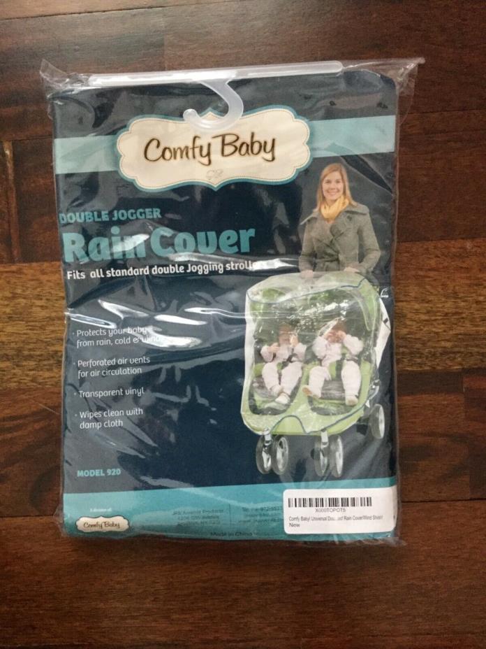 NEW Comfy Baby Standard Double Stroller Rain Cover