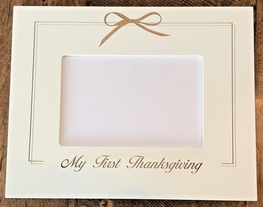 NEW Babys First Thanksgiving Picture Frame 4.5x6