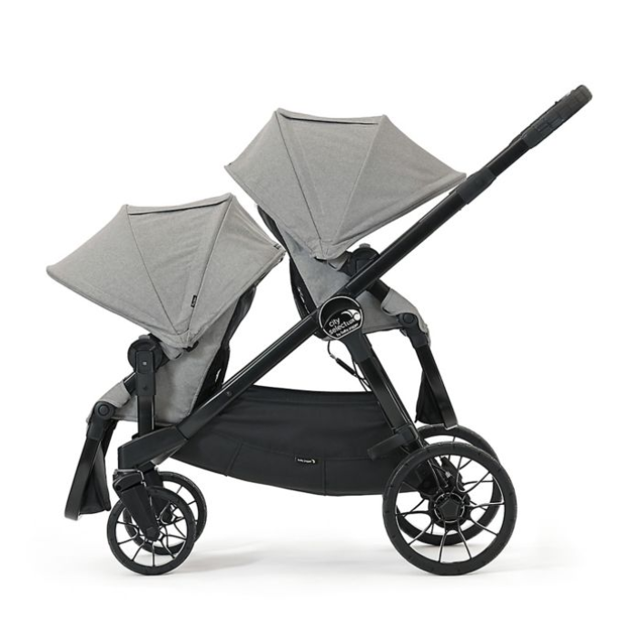 Baby Jogger 2017 City Select Lux Twin Tandem Double Stroller with 2nd Seat Slate