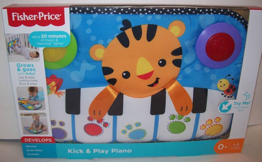 Fisher Price Kick & Play Piano Baby Toy Sounds Music Lights NEW LEARNING TOY