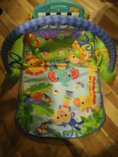 Baby Gym Floor Play Mat Activity Center Musical Lullaby Kick and Play Piano Toy