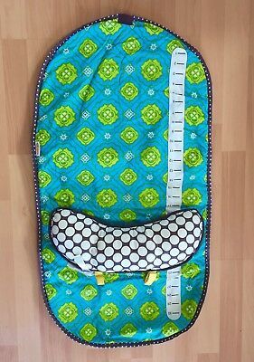 Tummy Time Floor Mat Mandala Pattern With Pillow + Length Height Measurement