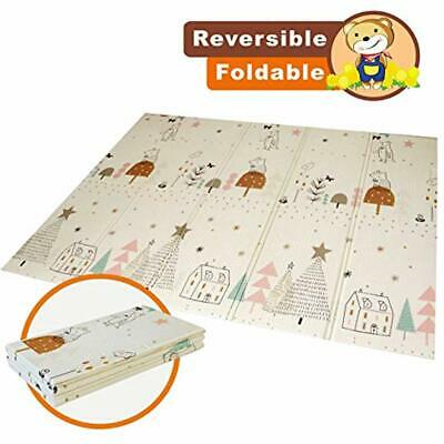 Baby Folding Mat Play Extra Large Foam Playmat Crawl Reversible Waterproof Sides