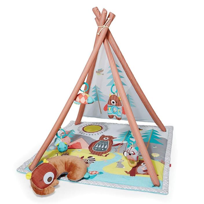 kip Hop Baby Infant and Toddler Camping Cubs Activity Gym and Playmat,