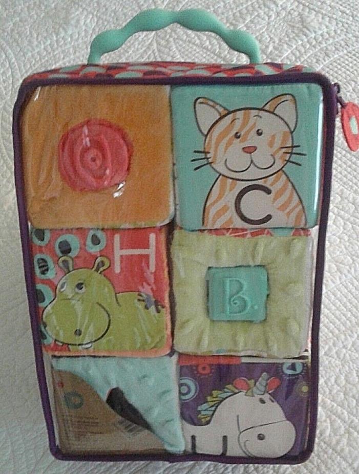 BABY B ABC BLOCK PARTY -- 6 MOS + -- SOFT BLOCKS, INTERCHANGEABLE INSERTS