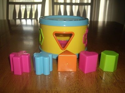EUC Shape Sorter Toy Drum Shape