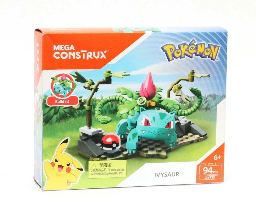 Mega Construx Pokemon Ivysaur Building Set 94 PCS DYF13 Playset Free Shipping 6+