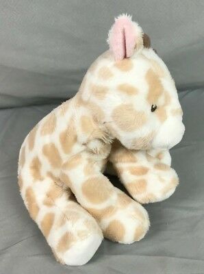 Carters Tan White & Brown Sitting Giraffe Stuffed Animal Plush Lovey Toy 67080