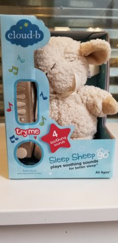 Cloud B On The Go Sleep Sheep Plush Sound Machine with 4 Soothing Sounds