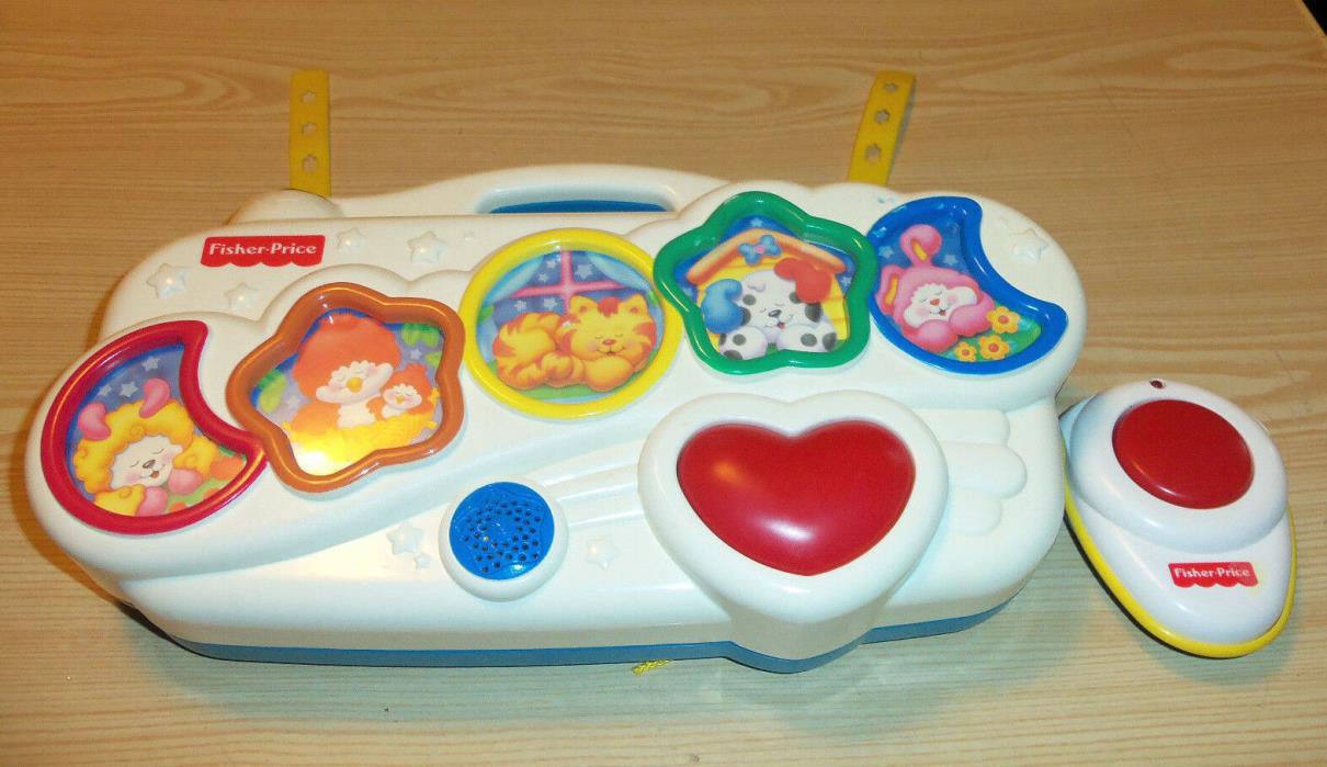 Slumbertime Soother Fisher Price Crib Toy W Remote 71249, Musical w Lights 1998