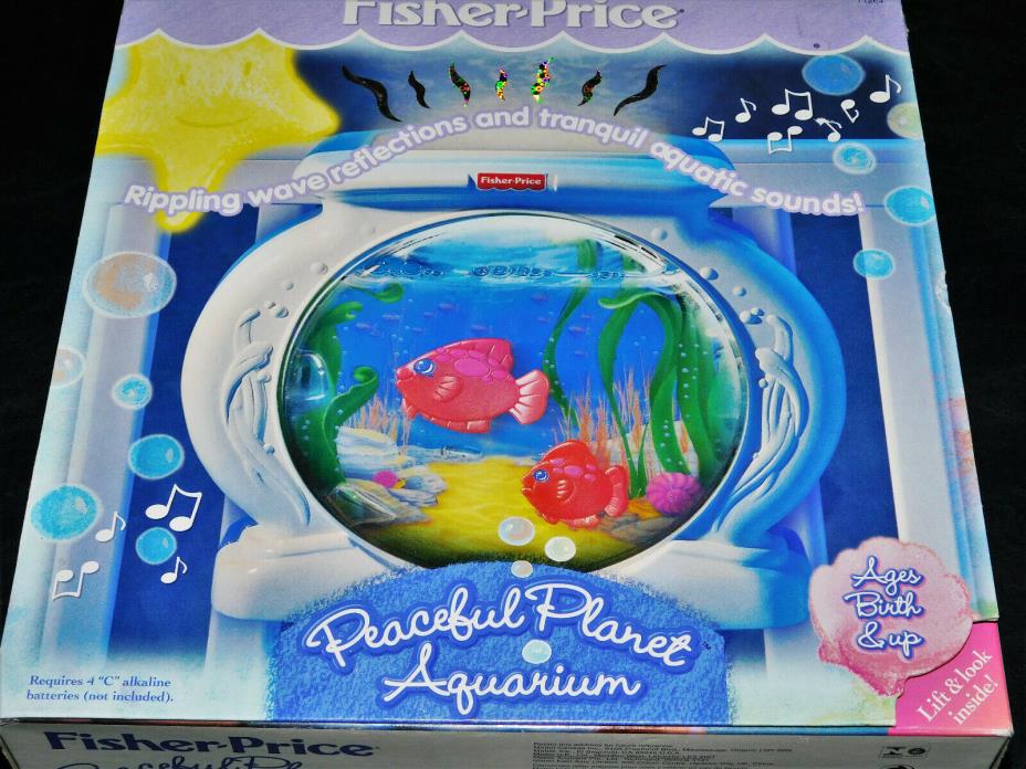 Vintage Fisher Price Peaceful Planet Aquarium NEW IN ORIGINAL BOX NEVER OPENED !