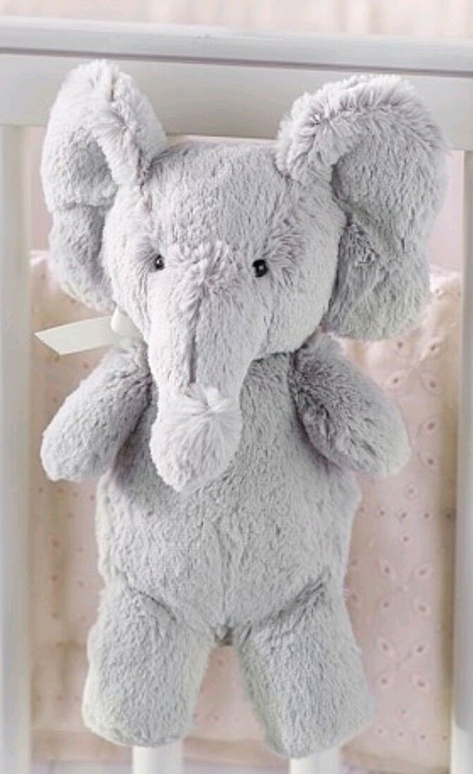 Pottery Barn Kids Soothing Sounds Elephant Baby Plush On the Go Sleep Soother