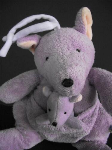 Carter's Kangaroo Lavender Purple Baby Crib Pull Toy #4301