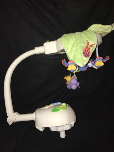 Fisher-Price Flutterbye Dreams Lullaby Bluebird Blue BIRD Crib MOBILE MUSIC RARE
