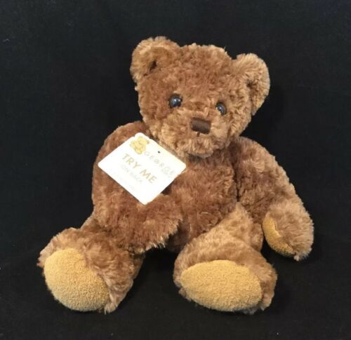 NWT Dex Products George Baby Plush Womb Sounds Teddy Bear- Infant Baby Soother