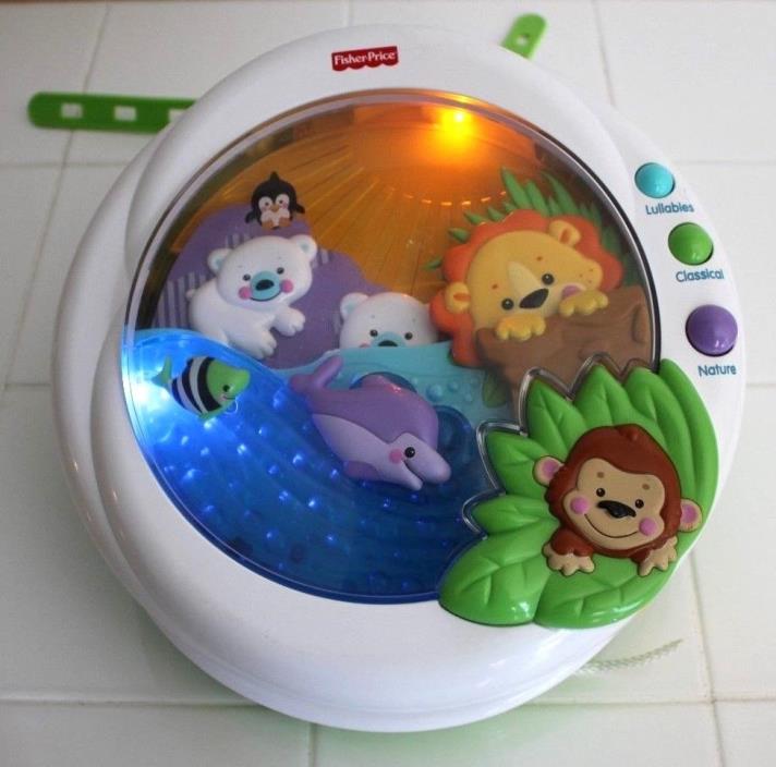 Fisher Price PRECIOUS PLANET Baby Crib Soother LIGHTS,MUSICAL,SOUNDS & MOTION