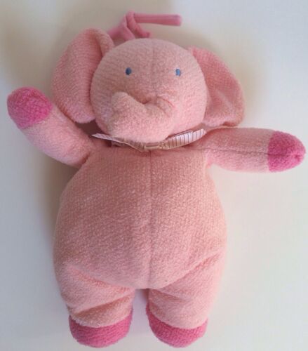 Carters Child of Mine Pink Elephant Plush Musical Crib Toy Baby Lovey Music