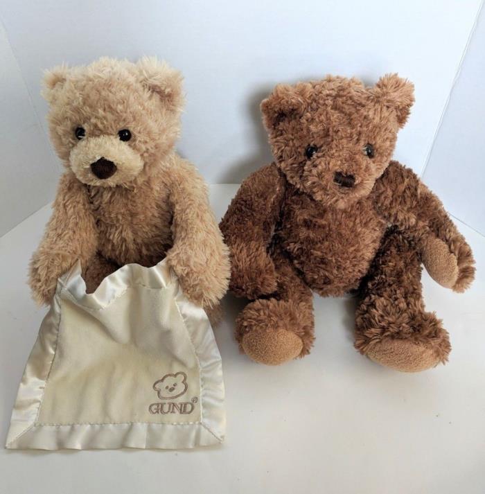 Infant Teddy Bear Lot ~ Dex Mother's Womb Heartbeat Bear & Peek-A-Boo Teddy Bear