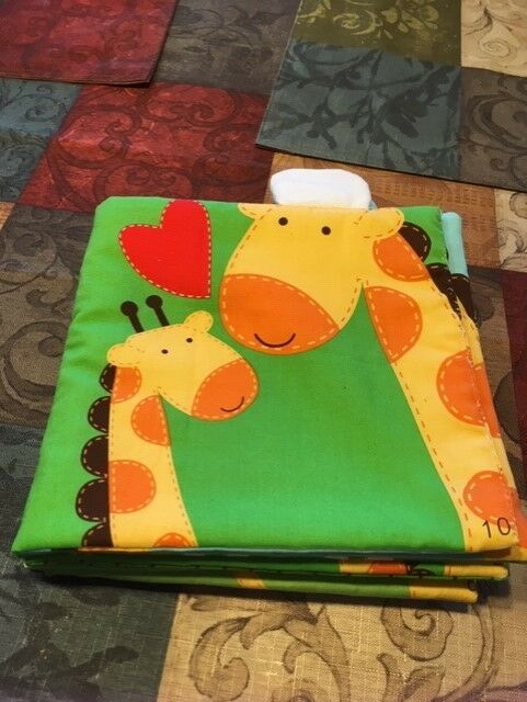 Handmade~Baby's First Book~Cloth~NEVER BEEN USED~