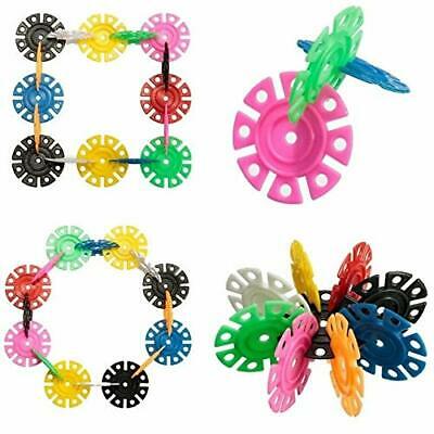 150Pcs 3D Puzzle Plastic Snowflake Building Blocks Educational Toys for