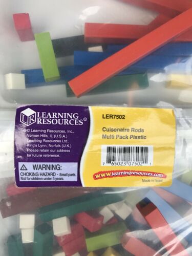 Cuisenaire Rods Multi-Pack Plastic LER7502 Learning Resources - Free Shipping!