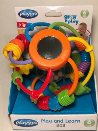 New Baby Toy Play And Learn Ball Teethers Bead Chaser Mirror Rattle Playgro 6m+