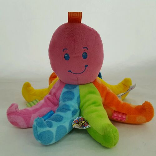 Taggies Octopus Mary Meyer Plush Multi Colored Pink Head