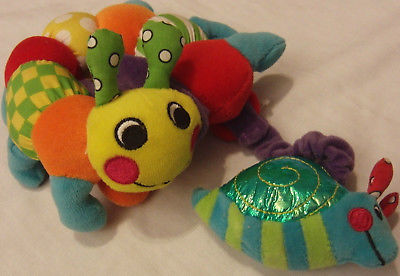 Sassy Infant Baby Toy Bug with Snail Multi Color Rattler
