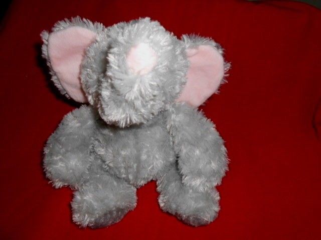 Aurora Lucky ELEPHANT Gray Plush Stuffed Animal  12