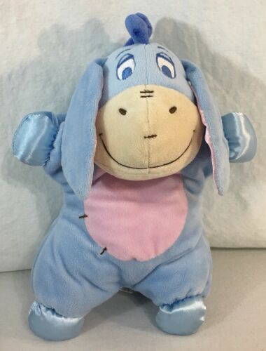 Disney Kids Preferred Eeyore Plush Satin Crinkle Ears Infant Toy Stuffed Animal