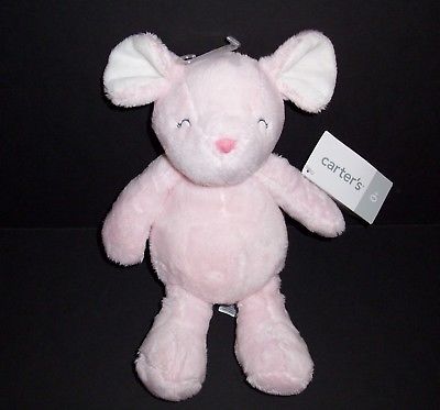 Carters Pink Sleeping Mouse Bunny Stuffed Plush Soft Baby Girl Toy Lovey 66740
