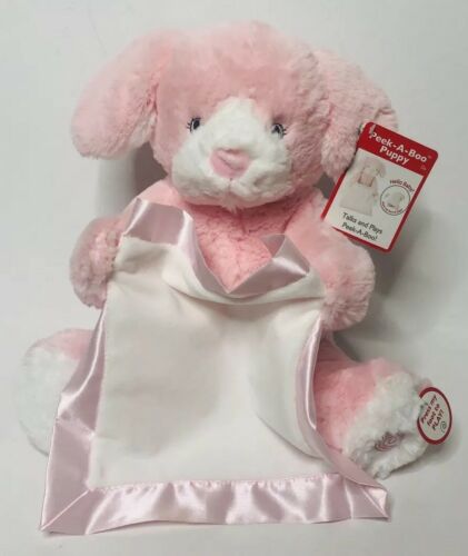 NEW GUND Pink Plush Peek a Boo Animated Puppy with Sounds 10