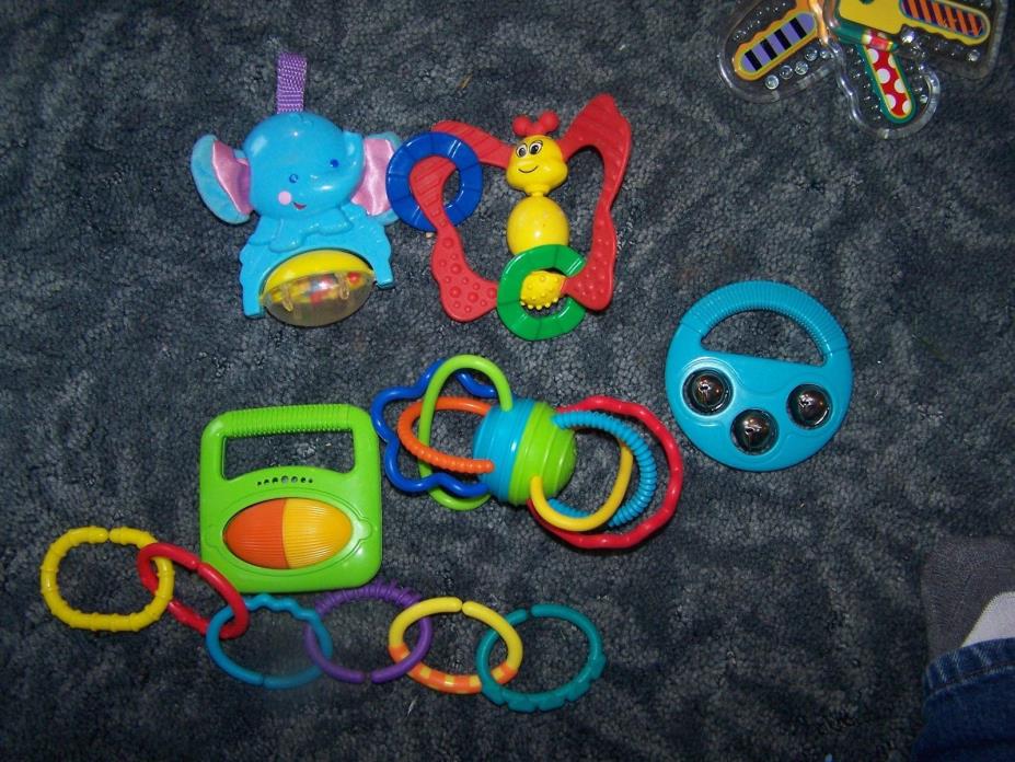 5 - Baby Rattle Teething Rings toys CE Toy Co.