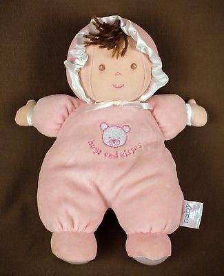 Carter's Plush baby girl doll * RATTLE toy * 10