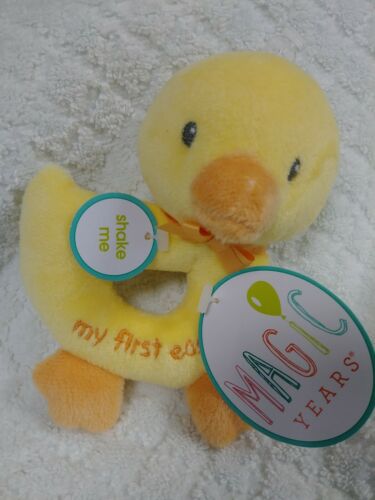 Magic Years My First Easter Yellow Chick Baby Rattle NWT