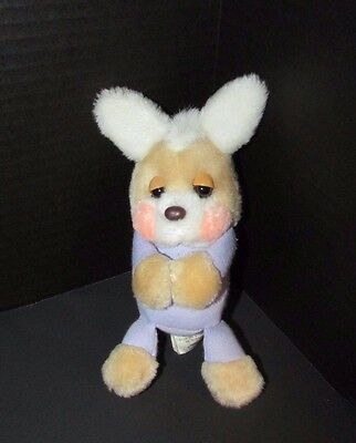 TEDDY BEDDY BEAR Beddy Bye Bunny Friends rattle Plush Baby Applause 1989 Morgan