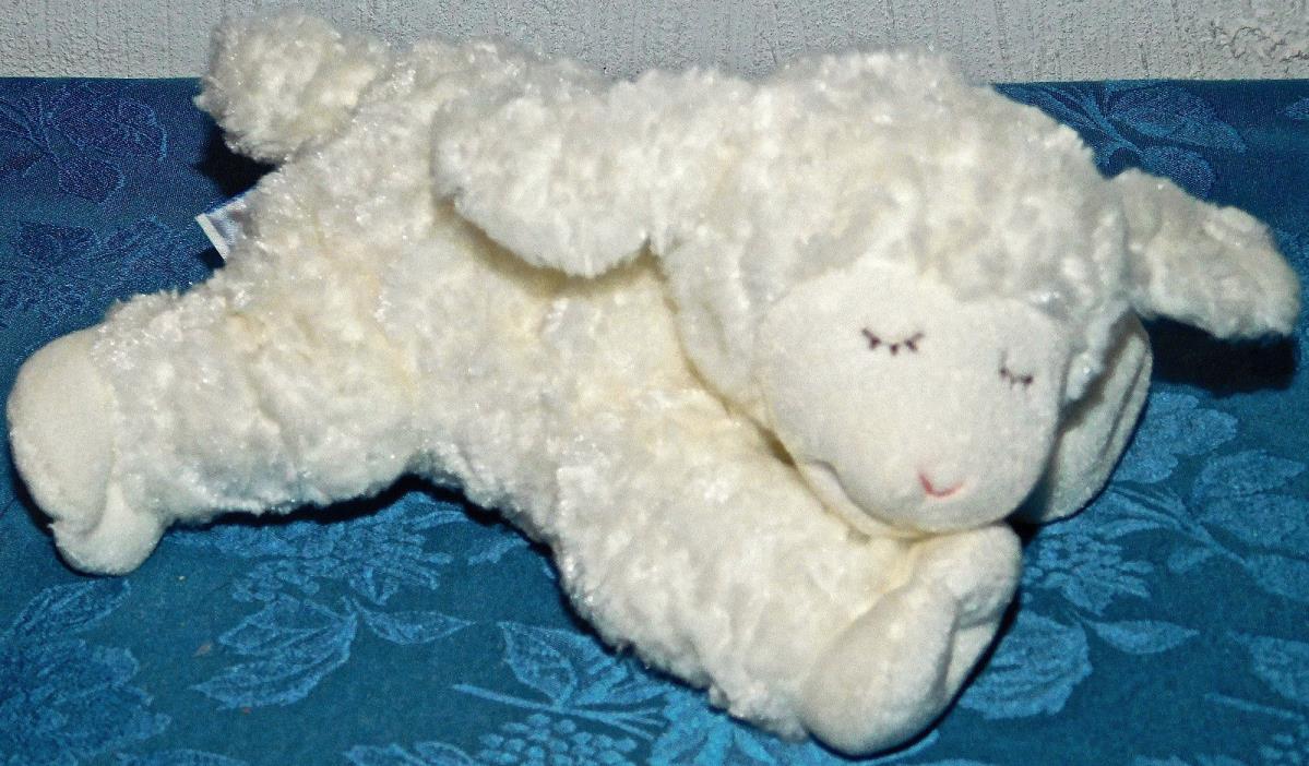 BABY GUND 58133 Toy WINKY White Lamb Sheep Plush Rattle Boy Girl Shower LOVEY