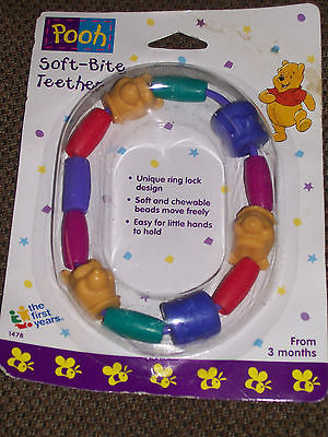Sealed Disney Winnie The Pooh The First Years Soft Bite Teething Beads 1997