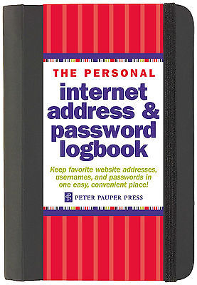 The Personal Internet Address & Password Log Book -Black (4