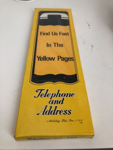 Vintage Address Book Phone1969 Holiday Fair Girl 12 x 4 NEW