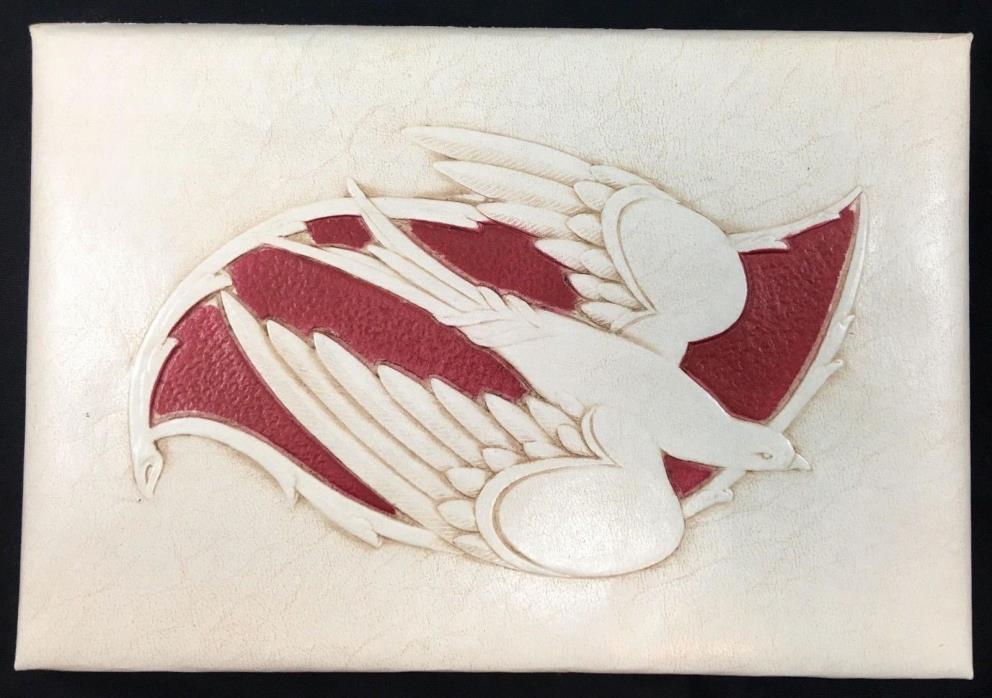 Vintage - Unused - Address Memorandum Book - Padded Vinyl Cover - Embossed Dove