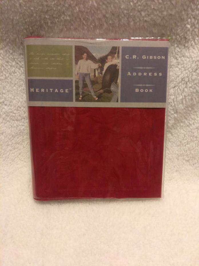 C.R Gibson Address book Heritage Classic red