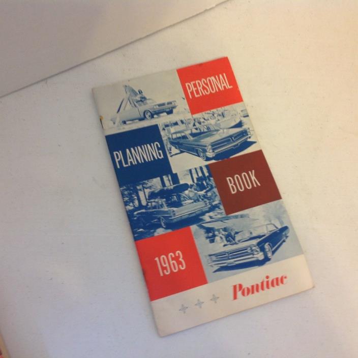 pontiac personal planning book 1963