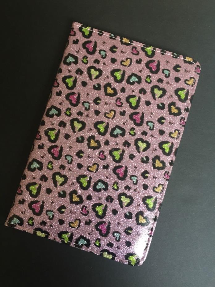 Teen GIRLS Pink JOURNAL Animal Print DIARY Writing Notebook PADDED Vinyl Cover