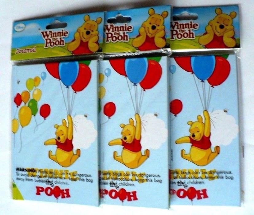 Lot-4-New-Winnie The Pooh Diary Journal Travel Memo Note Books Hardcover