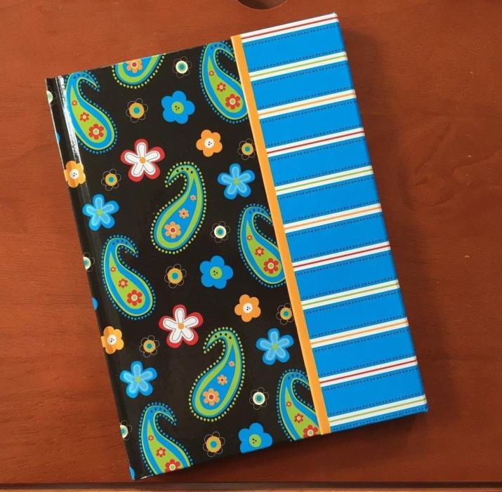 Paisley HARDCOVER Girls/Teen JOURNAL Notebook DIARY 70s LOOK  5x7 Pages CLASP
