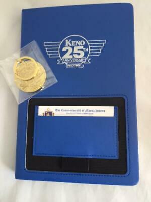 MA KENO Lottery Blank 100 page Lined Notebook Journal and Lottery Keyfob