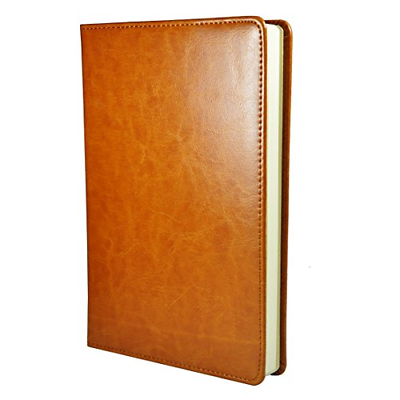 Littfun Leather Journal Diary, Notebook Yellow Red