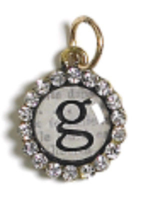 Monarch Small Letter Hanging Charm G-(Pk/2)